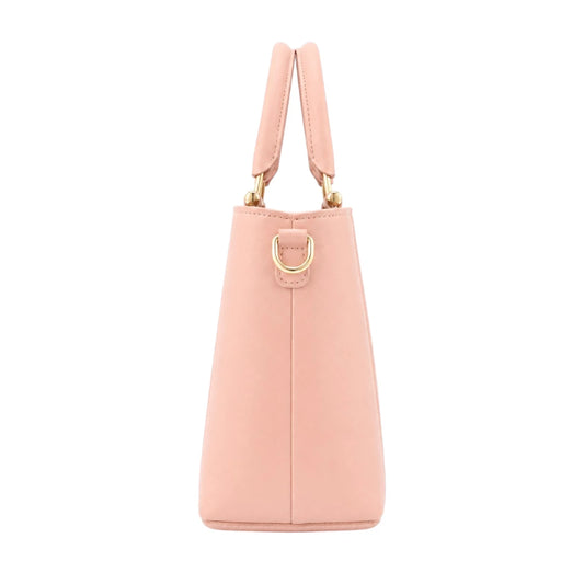 Bagistra Elegant Pink Handbag with Top Handle