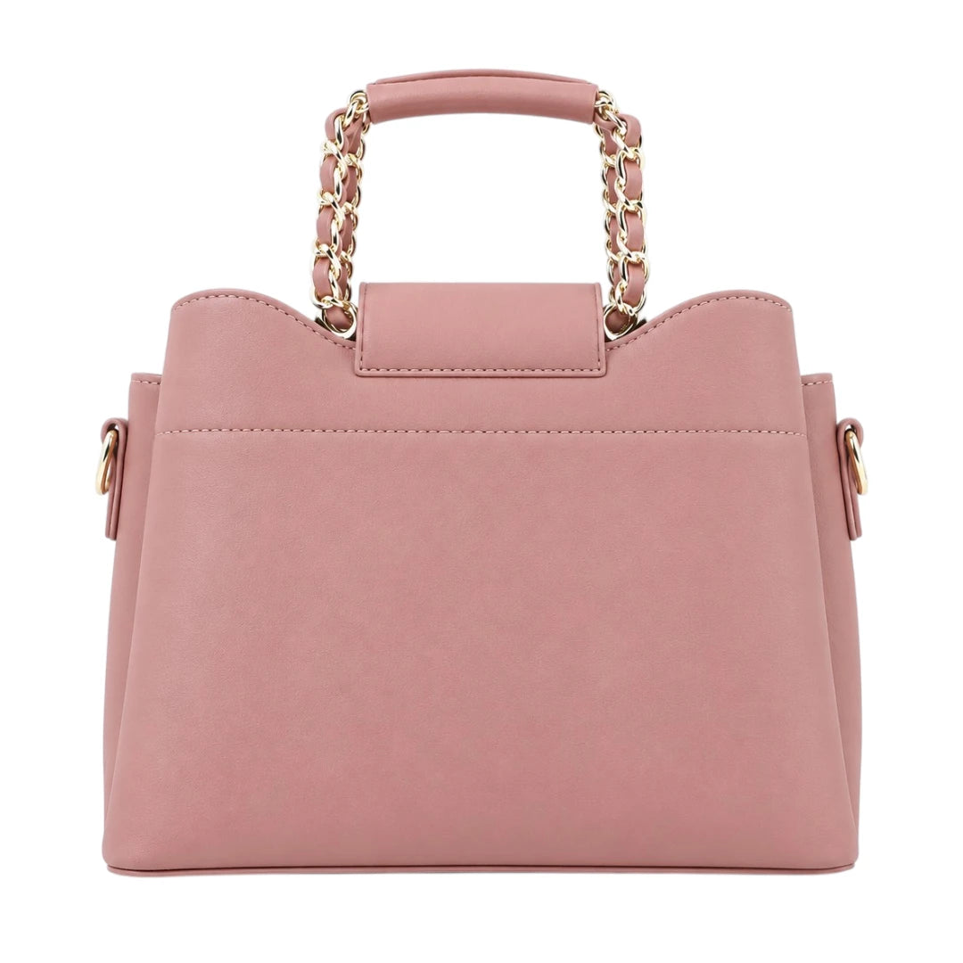Bagistra Elegant  Pink Top Handle Handbag