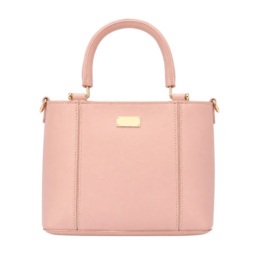 Bagistra Elegant Pink Handbag with Top Handle