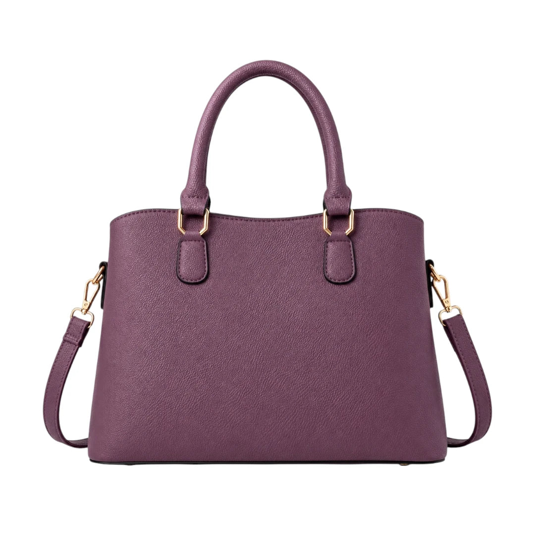 Bagistra Elegant Purple Handbag with Shoulder Strap