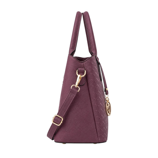 Bagistra Luxury Purple Handbag with Charm