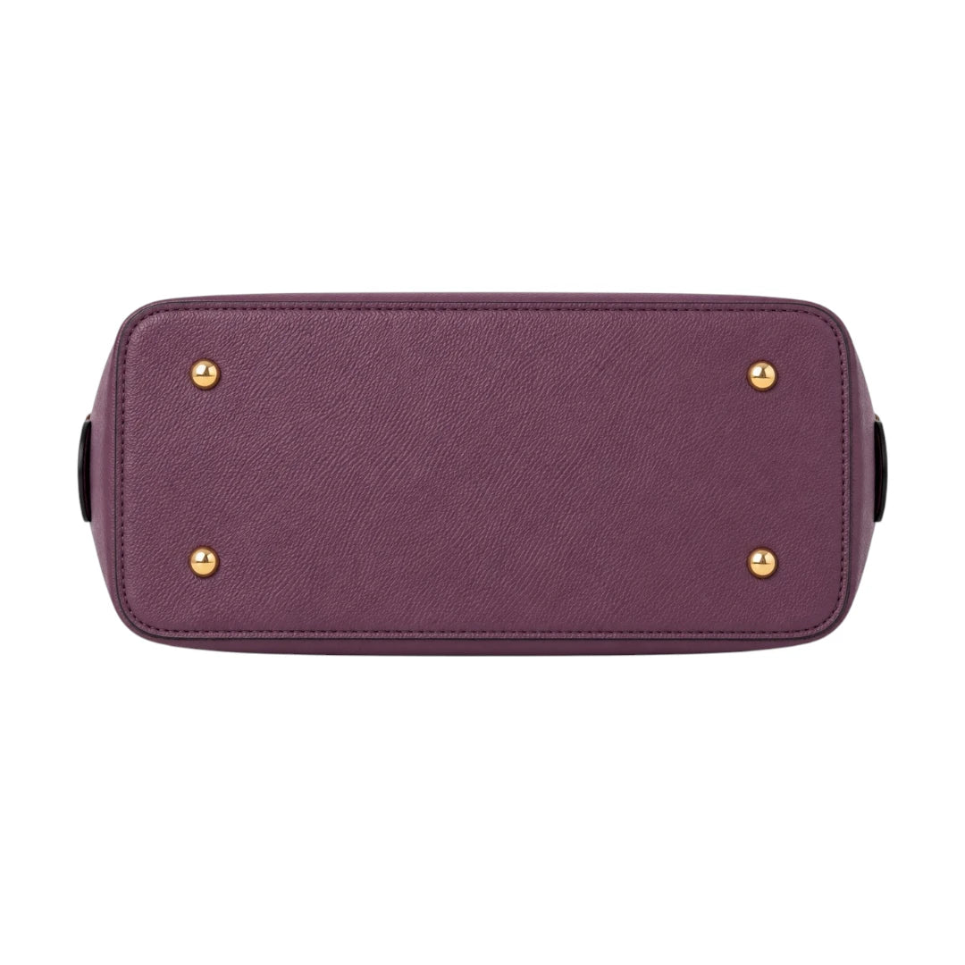 Bagistra Elegant Purple Handbag with Shoulder Strap